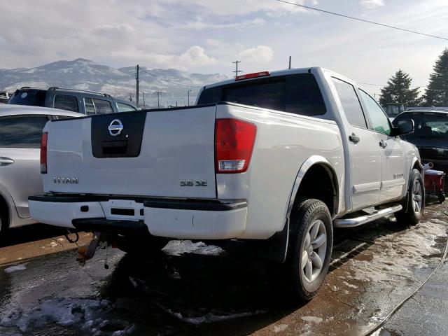 1N6AA07C49N307069 - 2009 NISSAN TITAN XE WHITE photo 4