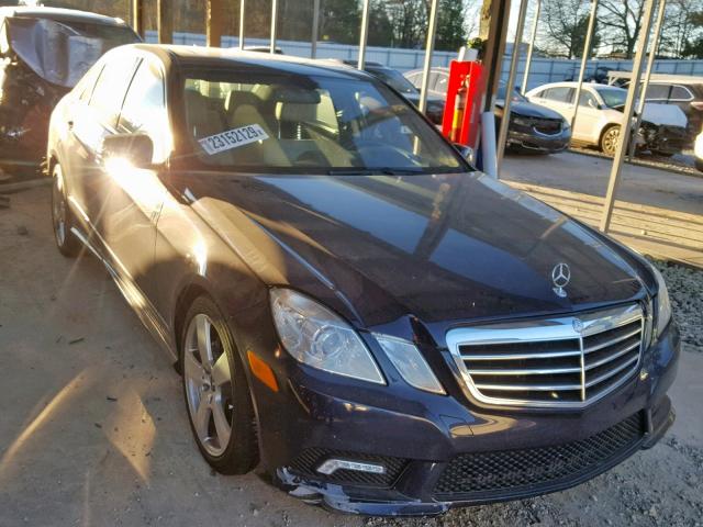 WDDHF5GB0BA350401 - 2011 MERCEDES-BENZ E 350 BLUE photo 1