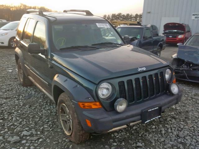 1J4GL38K05W725447 - 2005 JEEP LIBERTY RE GREEN photo 1