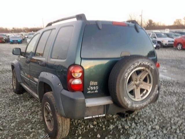 1J4GL38K05W725447 - 2005 JEEP LIBERTY RE GREEN photo 3