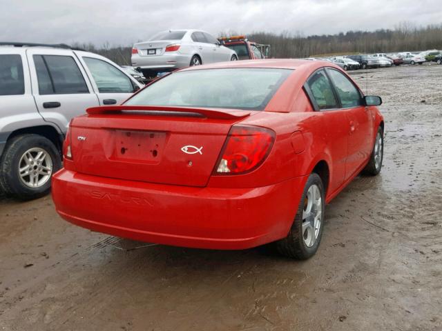 1G8AC14F54Z228264 - 2004 SATURN ION LEVEL RED photo 4