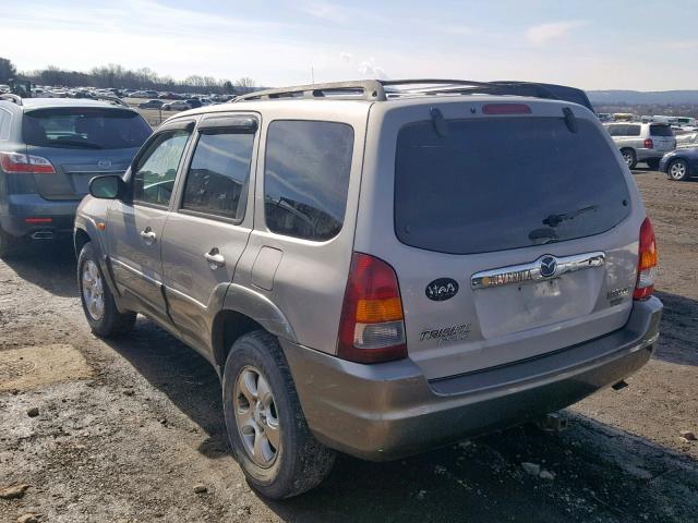 4F2CU08132KM03864 - 2002 MAZDA TRIBUTE LX BEIGE photo 3