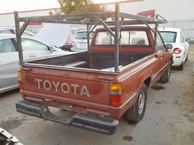 JT4RN50RXH0227115 - 1987 TOYOTA PICKUP 1/2 RED photo 4