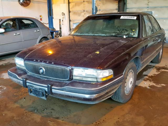 1G4HP52L4RH405128 - 1994 BUICK LESABRE CU Tünd qırmızı foto 2