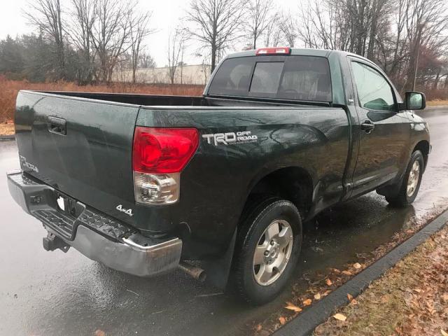 5TFKT52137X001681 - 2007 TOYOTA TUNDRA GREEN photo 4