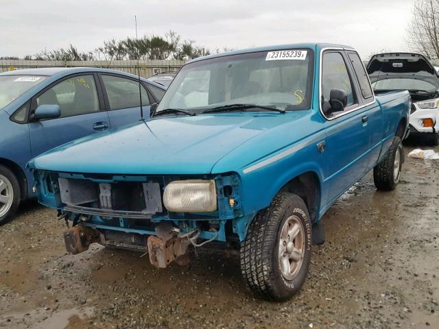 4F4CR16X5TTM26046 - 1996 MAZDA B4000 CAB TEAL photo 2