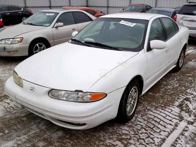 1G3NL52E91C107504 - 2001 OLDSMOBILE ALERO GL WHITE photo 2