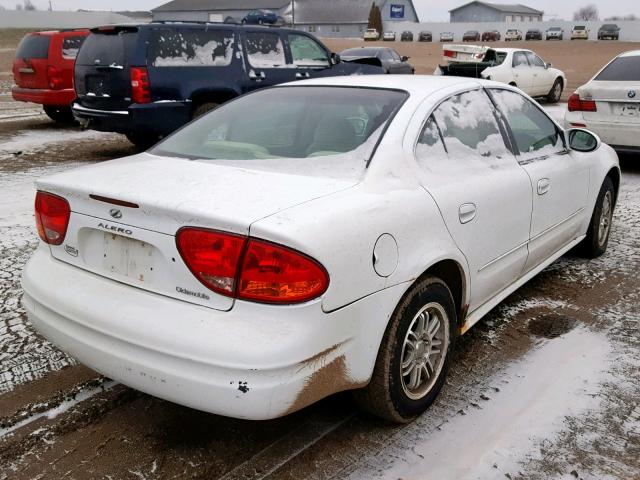 1G3NL52E91C107504 - 2001 OLDSMOBILE ALERO GL WHITE photo 4