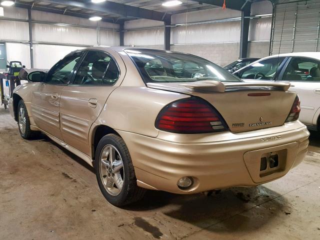 1G2NF52F82C291632 - 2002 PONTIAC GRAND AM S Ոսկեգույն լուսանկար 3