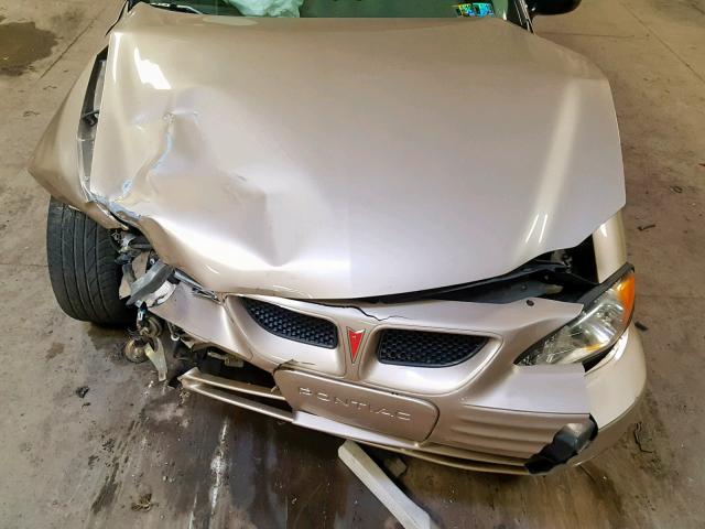1G2NF52F82C291632 - 2002 PONTIAC GRAND AM S Ոսկեգույն լուսանկար 7