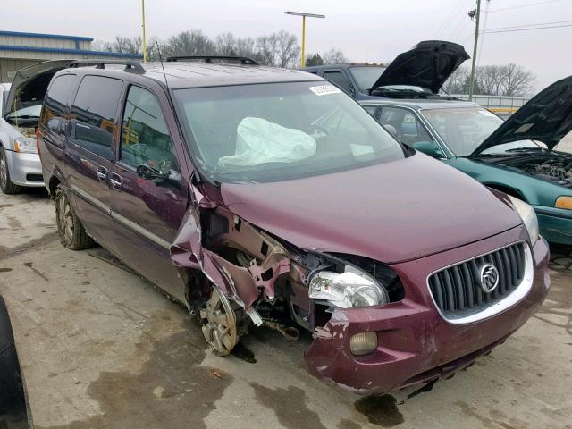 5GADV23107D200562 - 2007 BUICK TERRAZA CX BURGUNDY photo 1