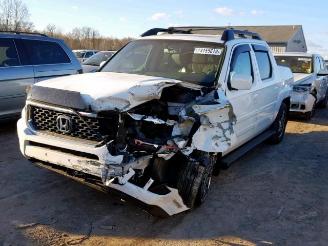 5FPYK1F5XDB003802 - 2013 HONDA RIDGELINE WHITE photo 2