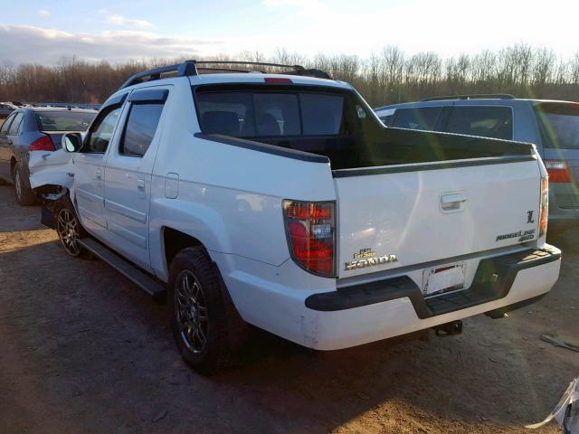 5FPYK1F5XDB003802 - 2013 HONDA RIDGELINE WHITE photo 3