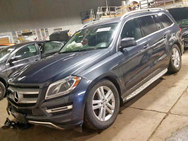 4JGDF7CE0DA194072 - 2013 MERCEDES-BENZ GL 450 4MA BLUE photo 2