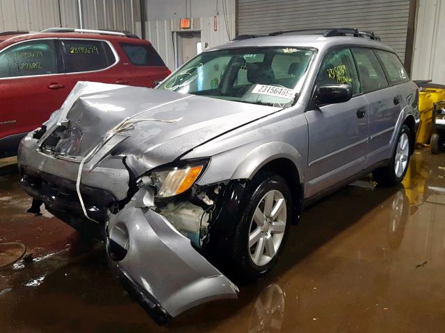 4S4BP61C487341951 - 2008 SUBARU OUTBACK 2. GRAY photo 2