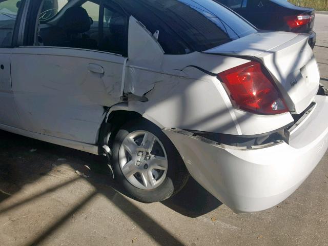 1G8AJ55F37Z209423 - 2007 SATURN ION LEVEL WHITE photo 9