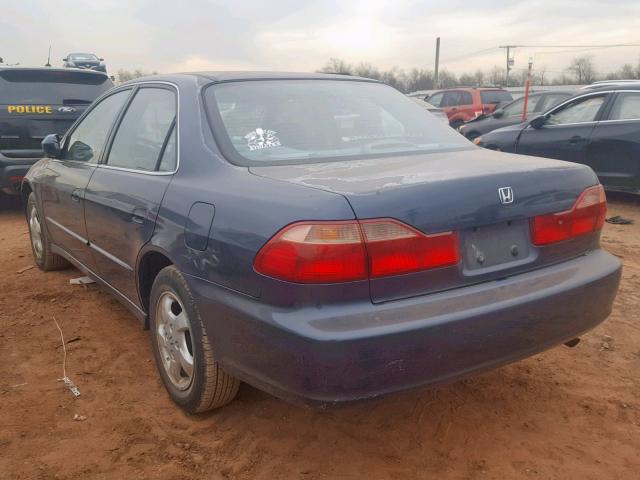 1HGCG667XYA101487 - 2000 HONDA ACCORD EX BLUE photo 3