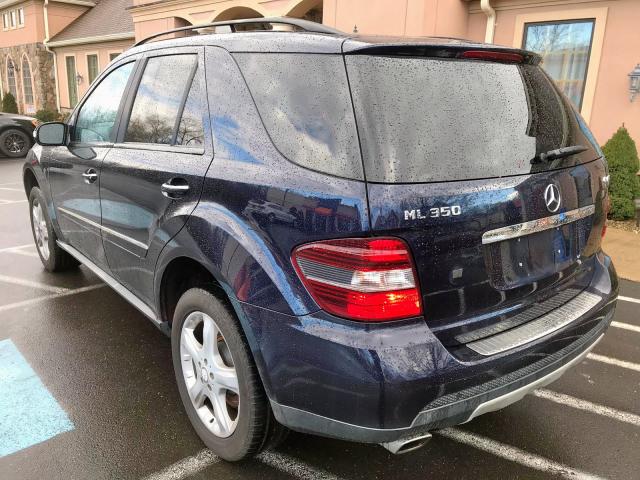 4JGBB86E88A429022 - 2008 MERCEDES-BENZ ML 350 BLUE photo 3