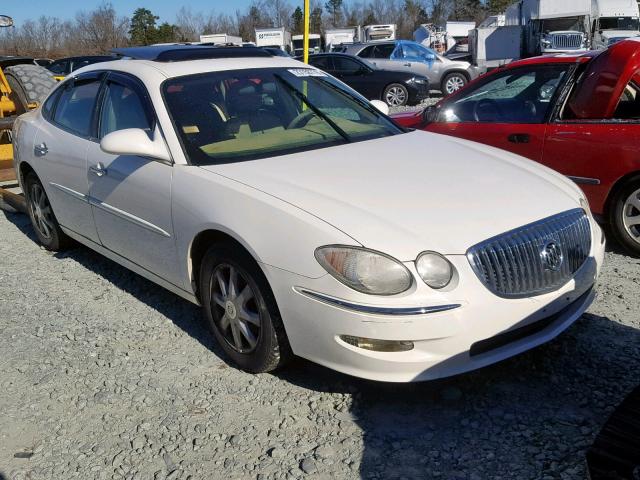 2G4WD582281230510 - 2008 BUICK LACROSSE C WHITE photo 1