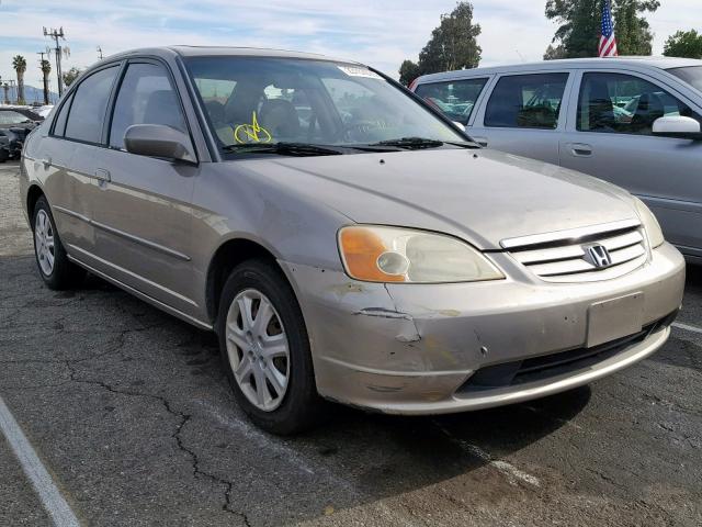 2HGES26883H509389 - 2003 HONDA CIVIC EX SILVER photo 1