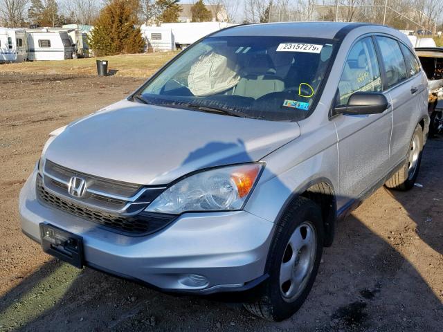 5J6RE4H37BL109162 - 2011 HONDA CR-V LX SILVER photo 2