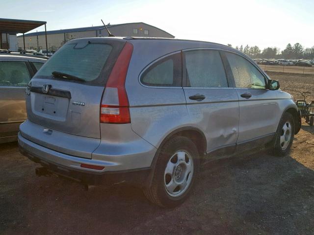 5J6RE4H37BL109162 - 2011 HONDA CR-V LX SILVER photo 4