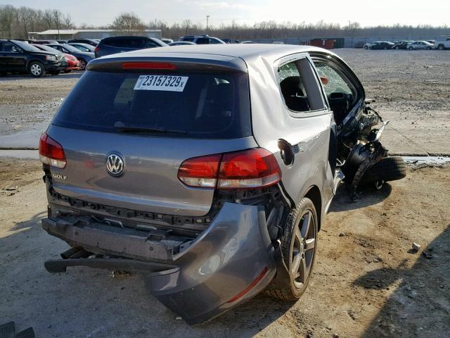 WVWAB7AJXCW287718 - 2012 VOLKSWAGEN GOLF 灰色 照片 4