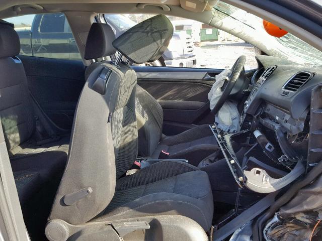 WVWAB7AJXCW287718 - 2012 VOLKSWAGEN GOLF 灰色 照片 5