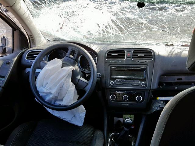 WVWAB7AJXCW287718 - 2012 VOLKSWAGEN GOLF 灰色 照片 9