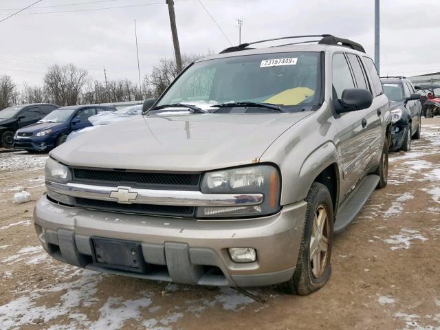 1GNES16S936127322 - 2003 CHEVROLET TRAILBLAZE TAN photo 2