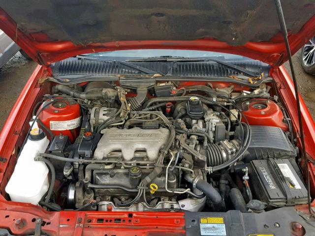 1G2NE52M4TC726262 - 1996 PONTIAC GRAND AM S RED photo 7