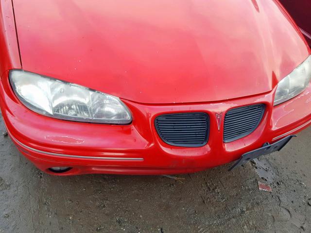 1G2NE52M4TC726262 - 1996 PONTIAC GRAND AM S RED photo 9