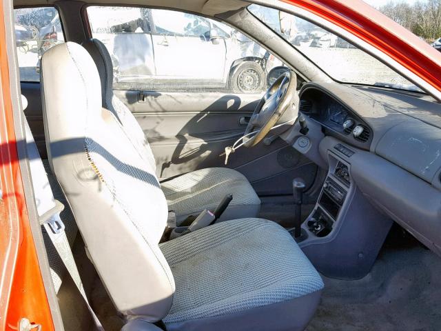 KNJLT05H9V6212920 - 1997 FORD ASPIRE RED photo 5