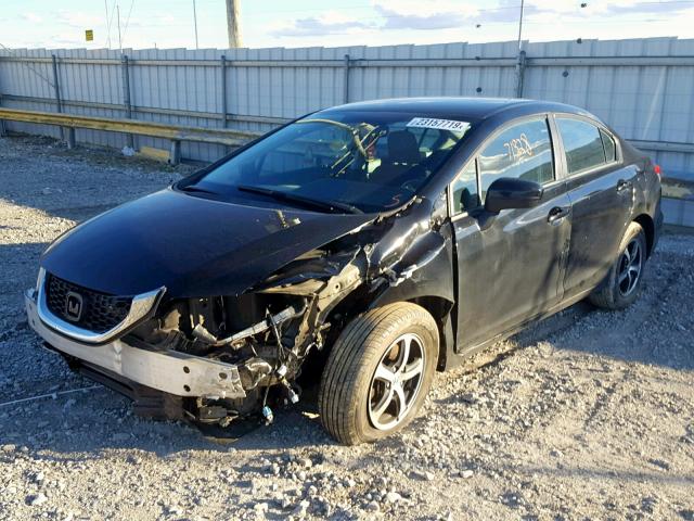 19XFB2F75FE078150 - 2015 HONDA CIVIC SE Қара фото 2