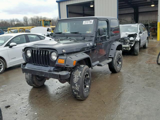 1J4FA49S25P345929 - 2005 JEEP WRANGLER / BLACK photo 2