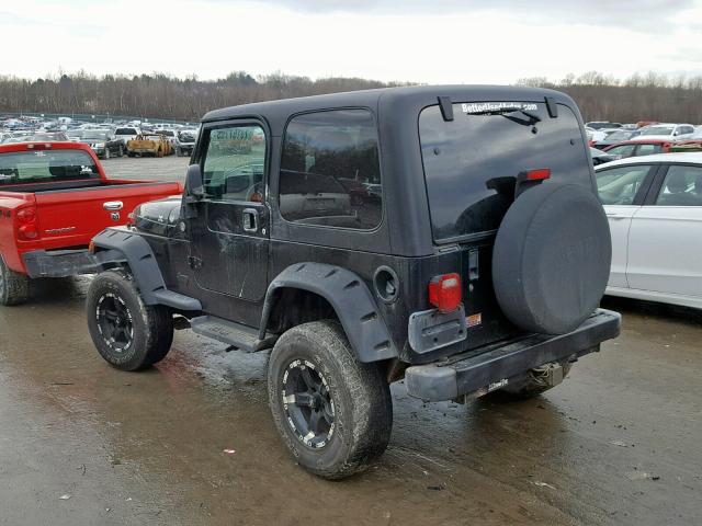 1J4FA49S25P345929 - 2005 JEEP WRANGLER / BLACK photo 3