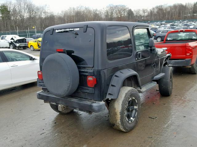 1J4FA49S25P345929 - 2005 JEEP WRANGLER / BLACK photo 4