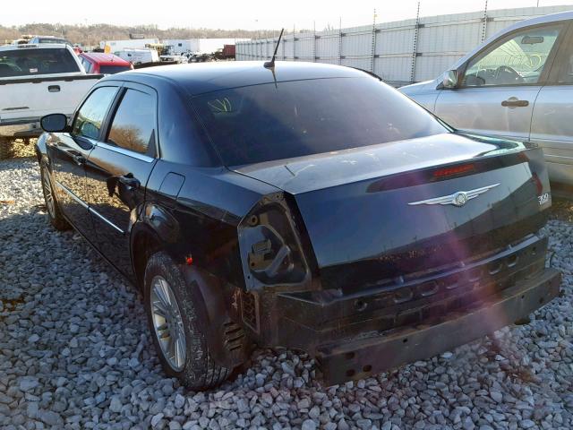 2C3LA53G48H312334 - 2008 CHRYSLER 300 TOURIN BLACK photo 3