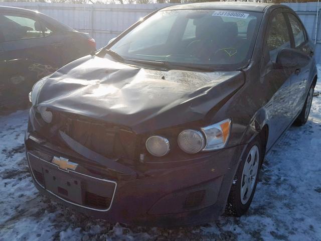 1G1JA5EH6C4132702 - 2012 CHEVROLET SONIC LS 黑色 照片 2