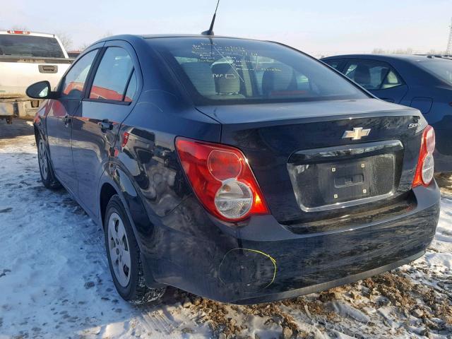 1G1JA5EH6C4132702 - 2012 CHEVROLET SONIC LS 黑色 照片 3