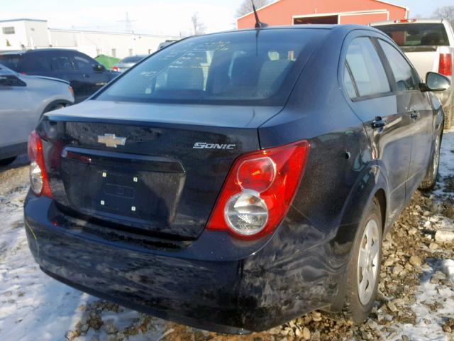 1G1JA5EH6C4132702 - 2012 CHEVROLET SONIC LS 黑色 照片 4