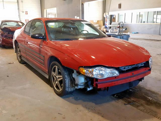 2G1WZ151649345626 - 2004 CHEVROLET MONTE CARL RED photo 1