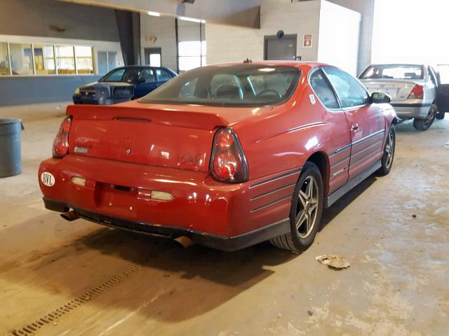 2G1WZ151649345626 - 2004 CHEVROLET MONTE CARL RED photo 4