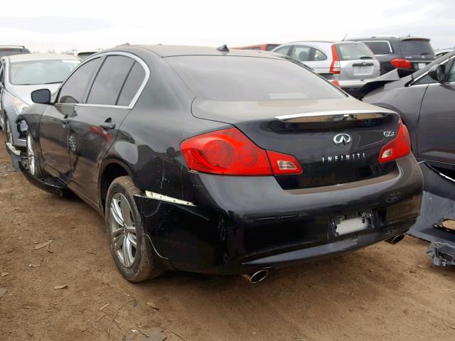 JN1DV6AR0BM451897 - 2011 INFINITI G25 BLACK photo 3