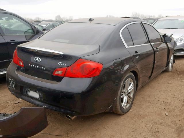 JN1DV6AR0BM451897 - 2011 INFINITI G25 BLACK photo 4