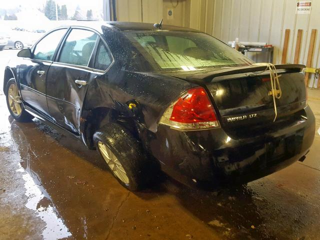 2G1WC5E38D1112436 - 2013 CHEVROLET IMPALA LTZ BLACK photo 3