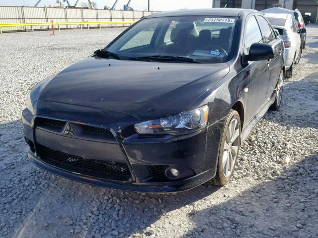 JA32U8FW3CU027065 - 2012 MITSUBISHI LANCER GT BLACK photo 2