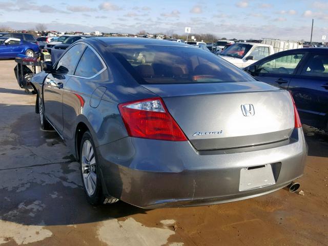 1HGCS1B71AA000528 - 2010 HONDA ACCORD EX GRAY photo 3