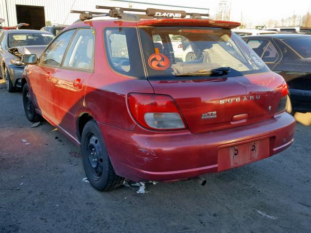 JF1GG655X2H818881 - 2002 SUBARU IMPREZA TS RED photo 3