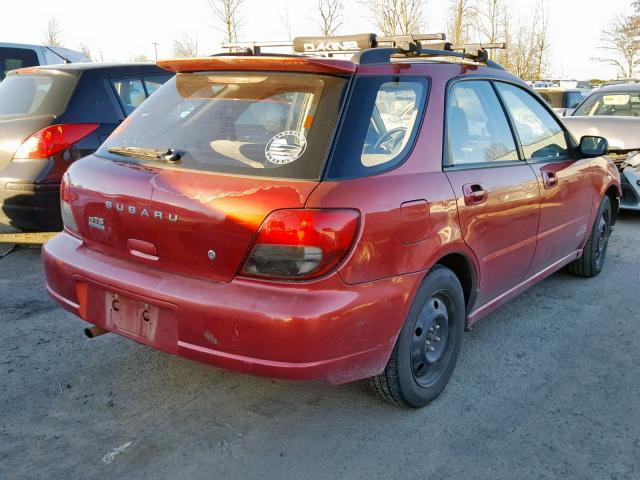 JF1GG655X2H818881 - 2002 SUBARU IMPREZA TS RED photo 4